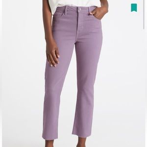 Just USA Stretch Raw Hem Cropped Jeans